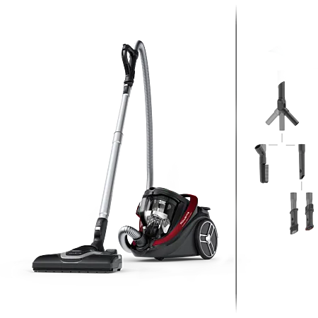 Rowenta Silence Force Cyclonic Effitech Multi Surface Bagless Canister Vacuum